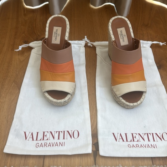 Valentino Espadrille Wedges size 37 neutrals - Picture 9 of 9